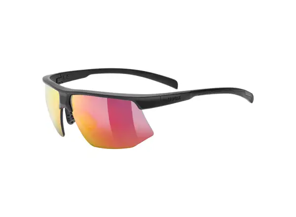 Uvex Aerios sportovní brýle Black Mat/Mir. Red