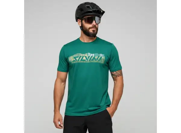 Silvini Denno pánský volný dres krátký rukáv Olive Tiger