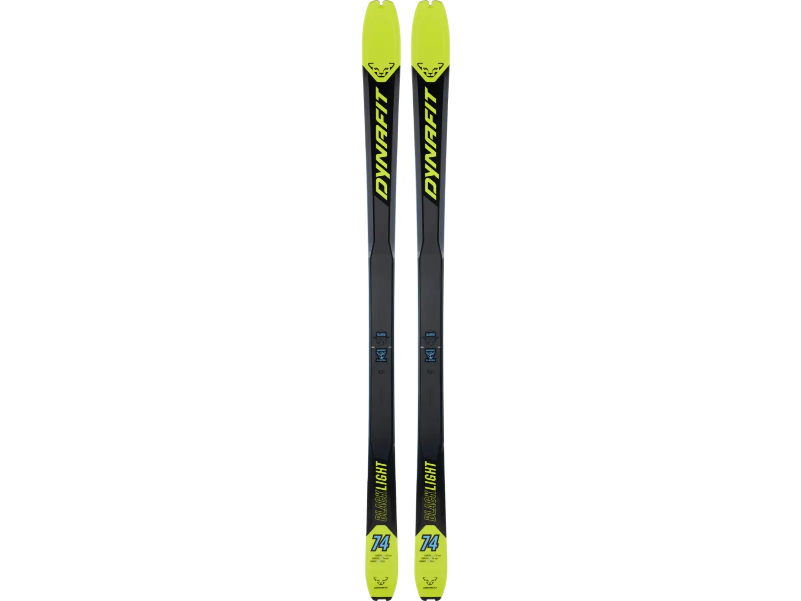 Dynafit Blacklight 74 skialpové lyže Lime Yellow/Carbon Black