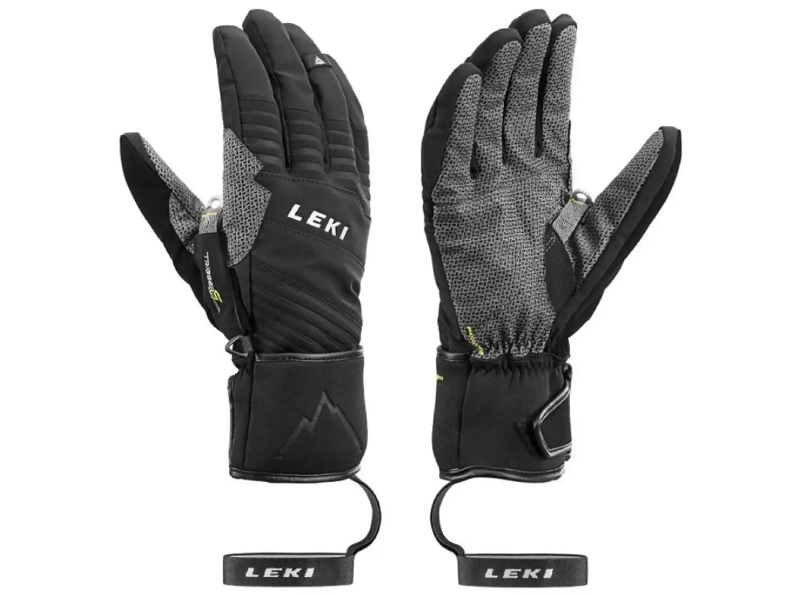 Leki Tour Plus V touringové rukavice black/chrome/lime
