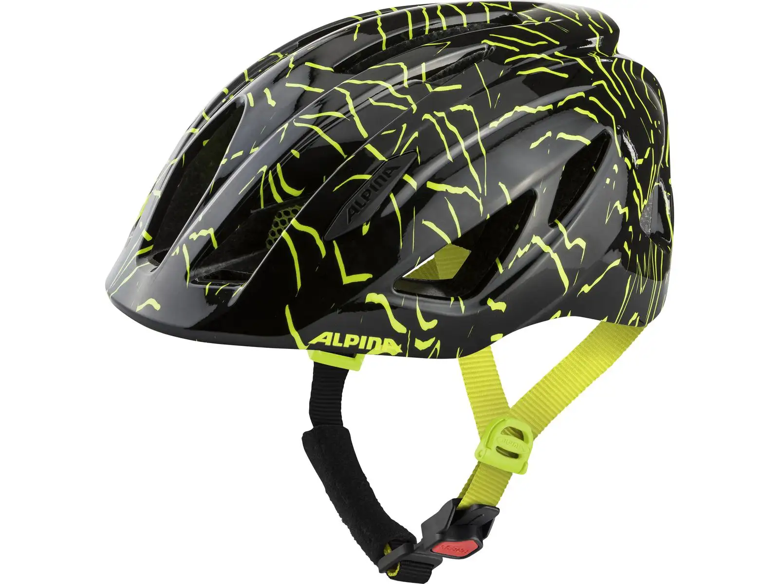 Alpina Pico dětská přilba Black-Neon Yellow Gloss