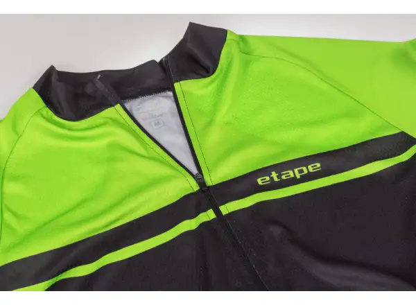 Etape DREAM pánský dres krátký rukáv černá/zelená