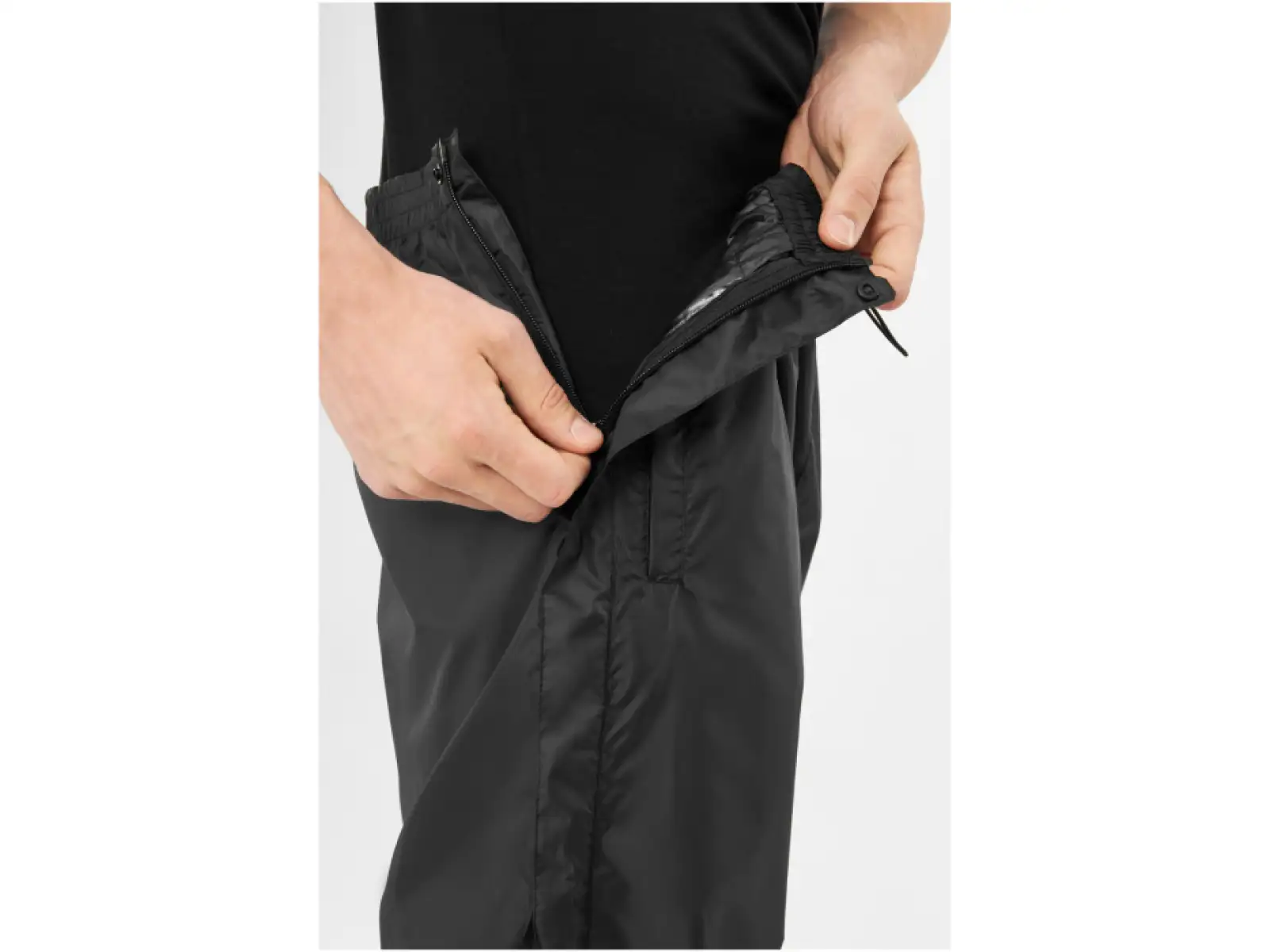 Viking Active Line Rainier pánské celorozepínací kalhoty Black