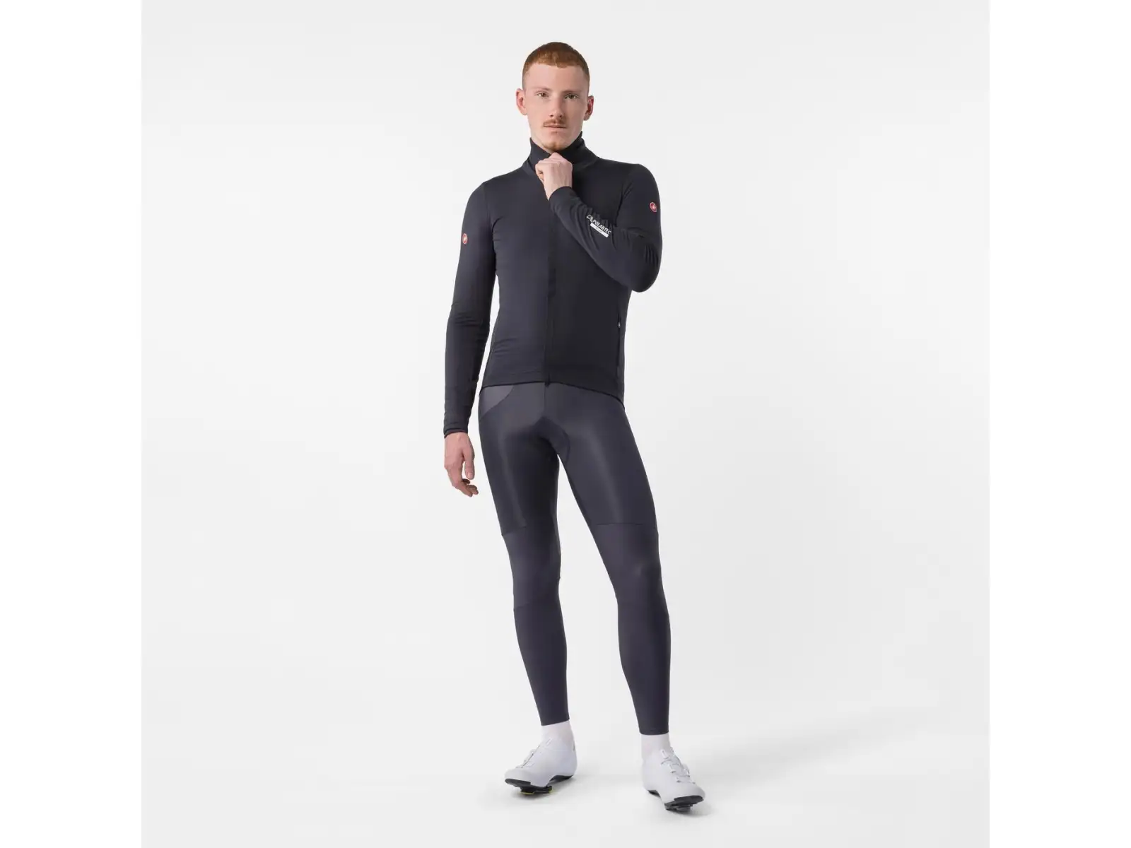 Castelli Alpha 150 Jacket pánská bunda Light Black/Black