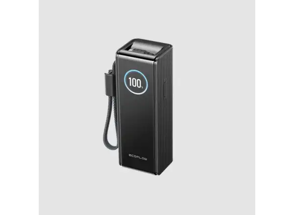 EcoFlow Rapid Power Banka (25000mAh,170W) 2x100W vestavěný USB-C kabel - černá