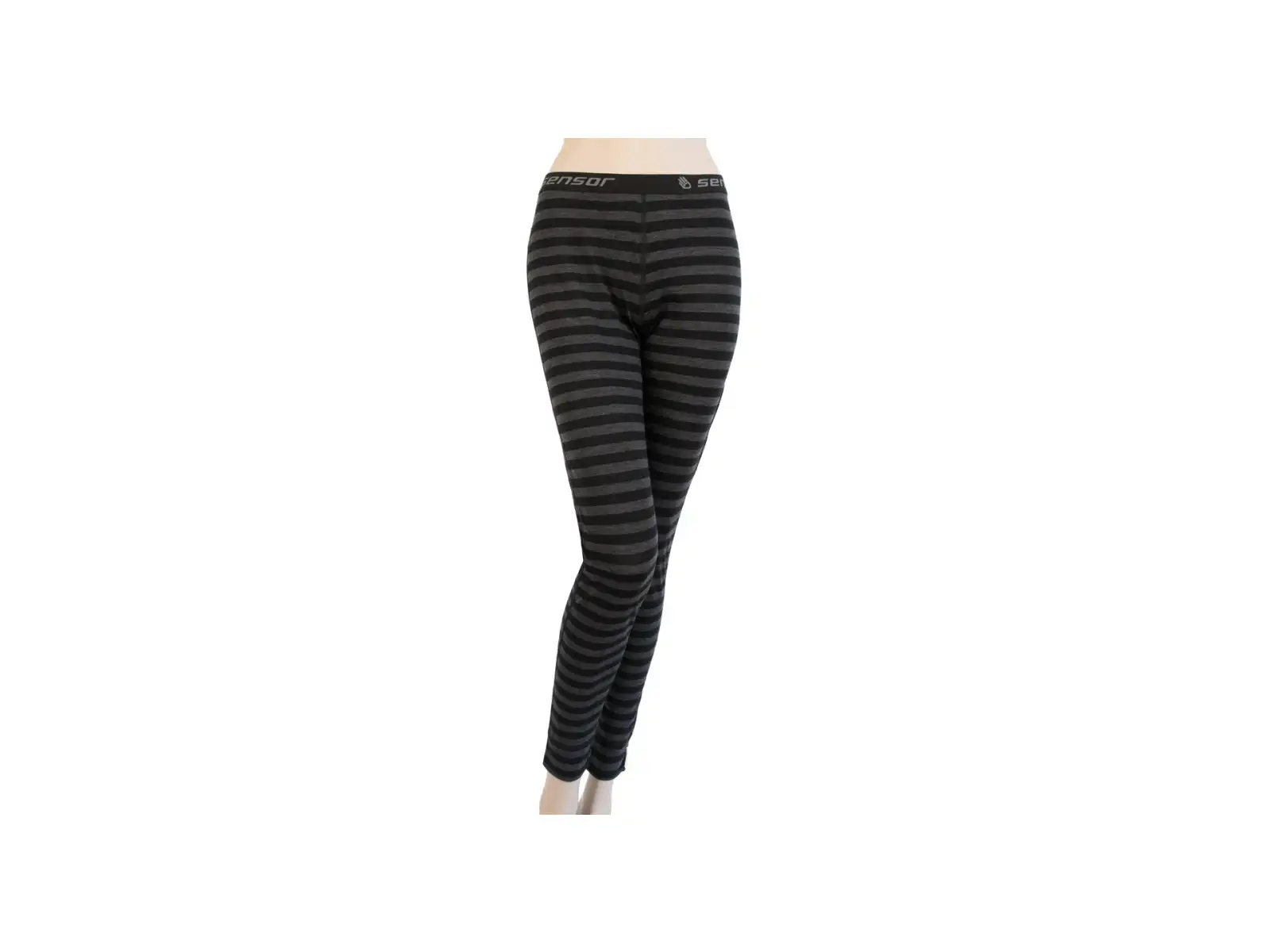 Sensor Merino Active dámské legíny černá/šedá