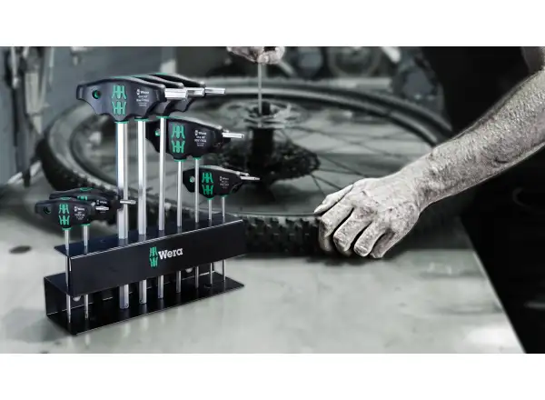 Wera Bicycle Set 6 Hex-Plus TORX šroubováky s T-rukojetí 10 ks se stojanem