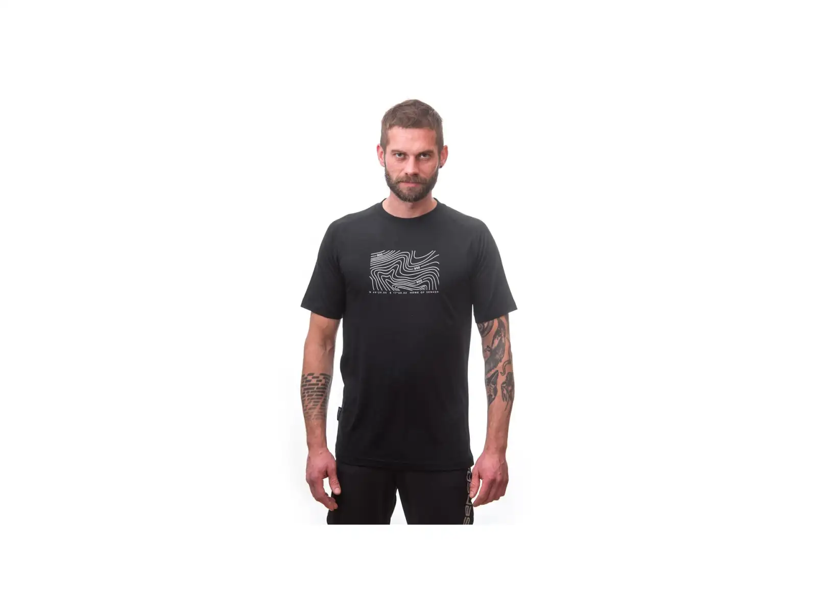 Sensor Merino Air PT Locate pánské triko krátký rukáv černá