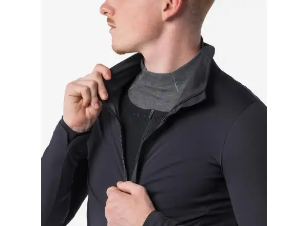 Castelli Alpha 150 Jacket pánská bunda Light Black/Black