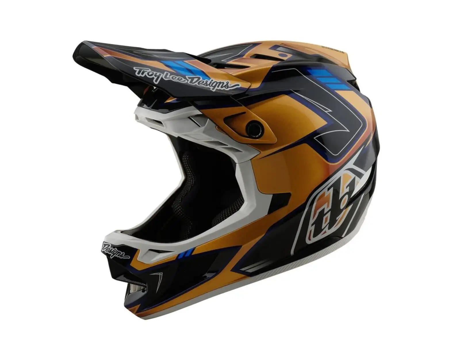 Troy Lee Designs D4 Composite integrální přilba Royalty Black/Gold