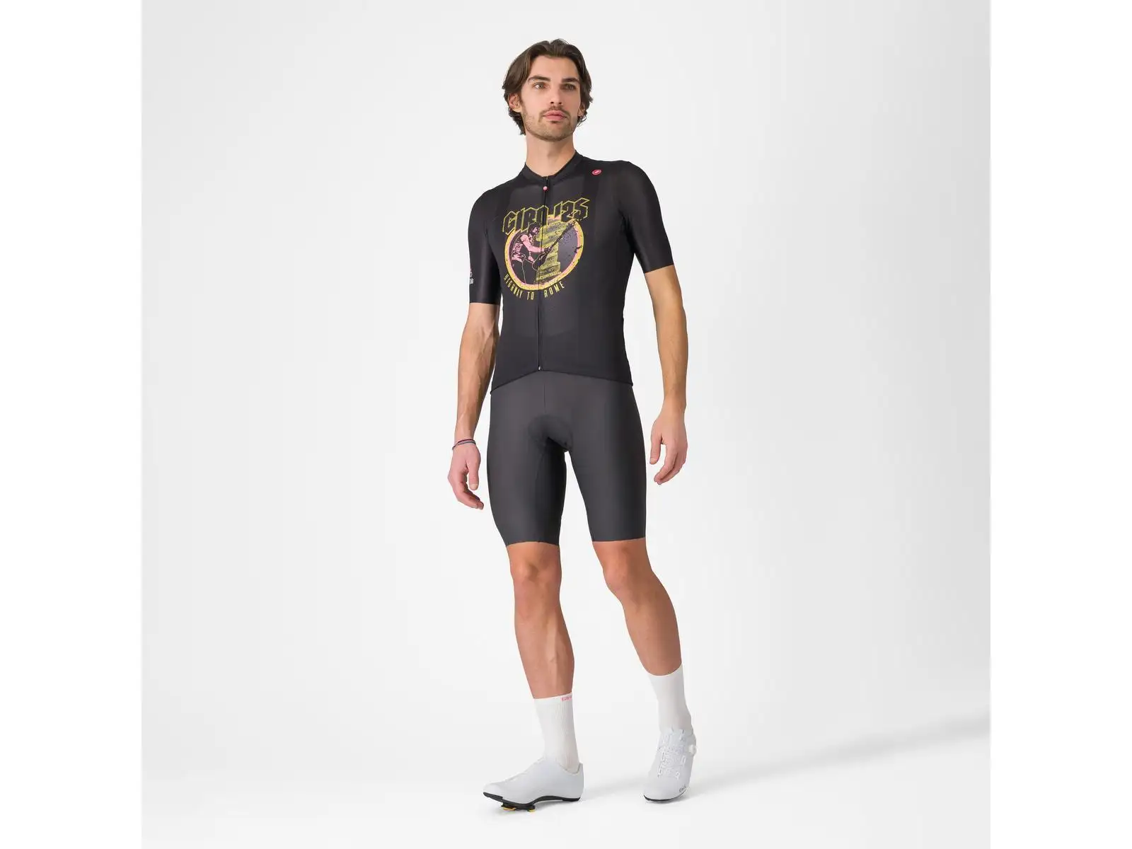 Castelli Giro Highway To Rome pánský dres krátký rukáv Nero