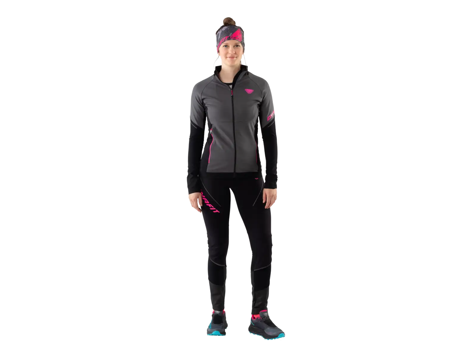 Dynafit Alpine Warm dámské zateplené legíny Black Out/Pink