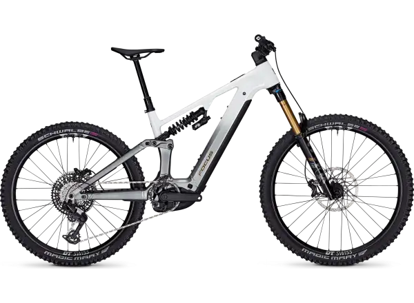 Focus SAM2 6.9 600 Wh celoodpružené elektrokolo White/Steelgrey