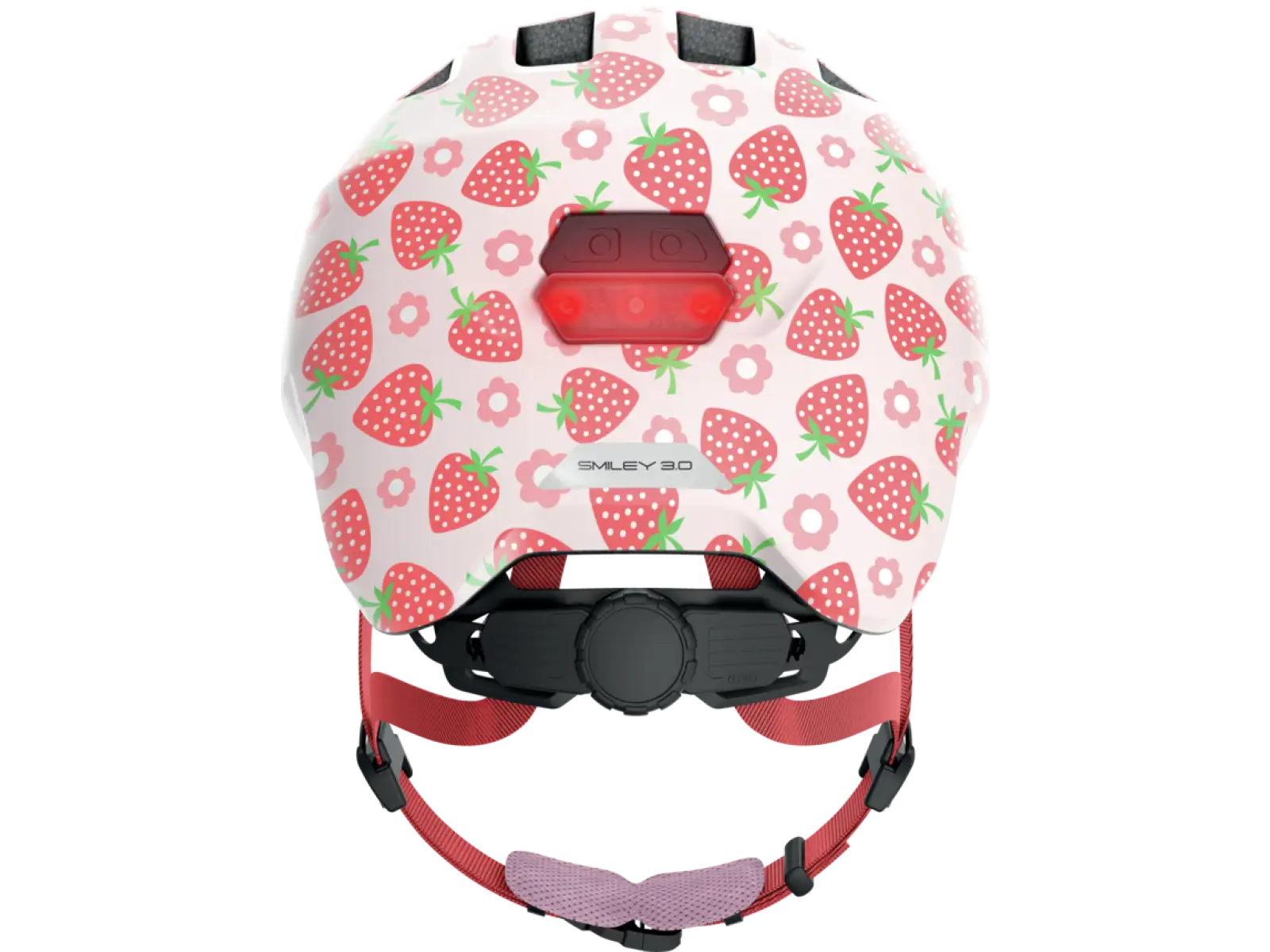 Abus Smiley 3.0 LED dětská přilba Strawberry