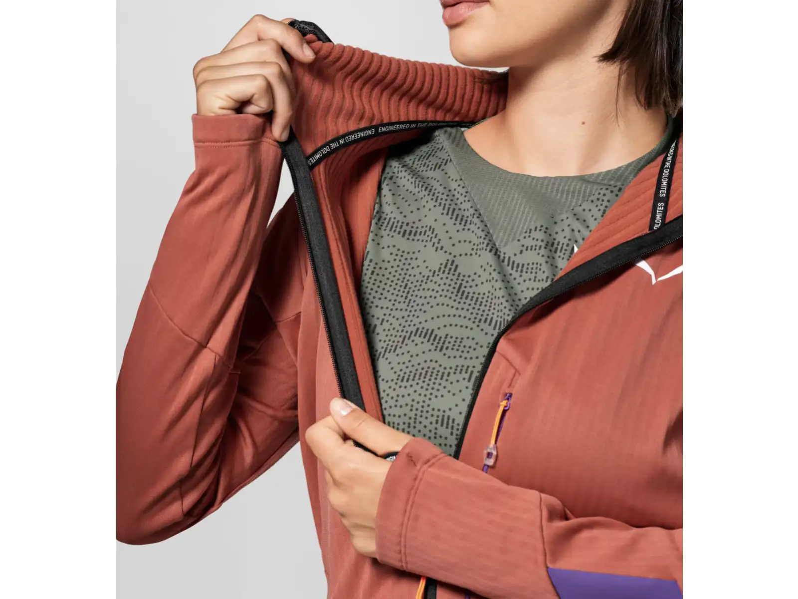 Salewa Pedroc 3 Hooded dámská mikina Etruscan Red