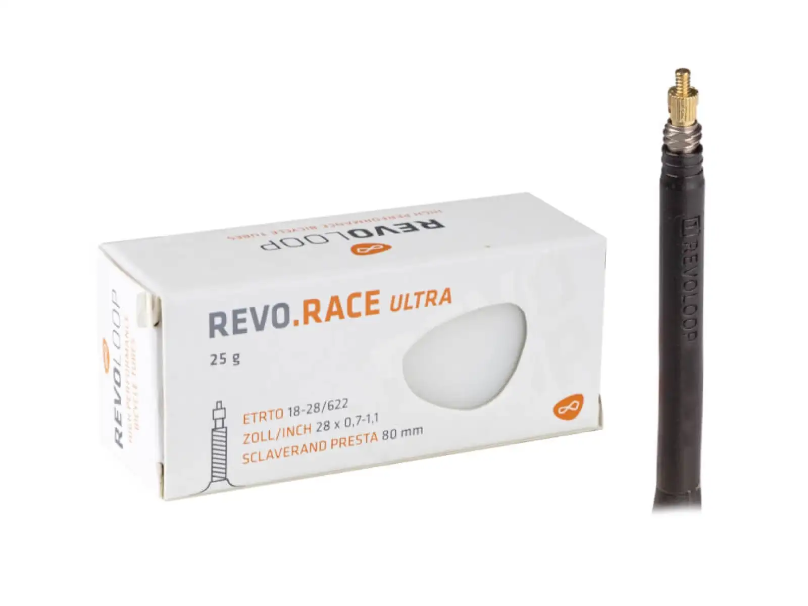 Revoloop Race Ultra silniční duše 18/28-622 FV80 gal. ventil
