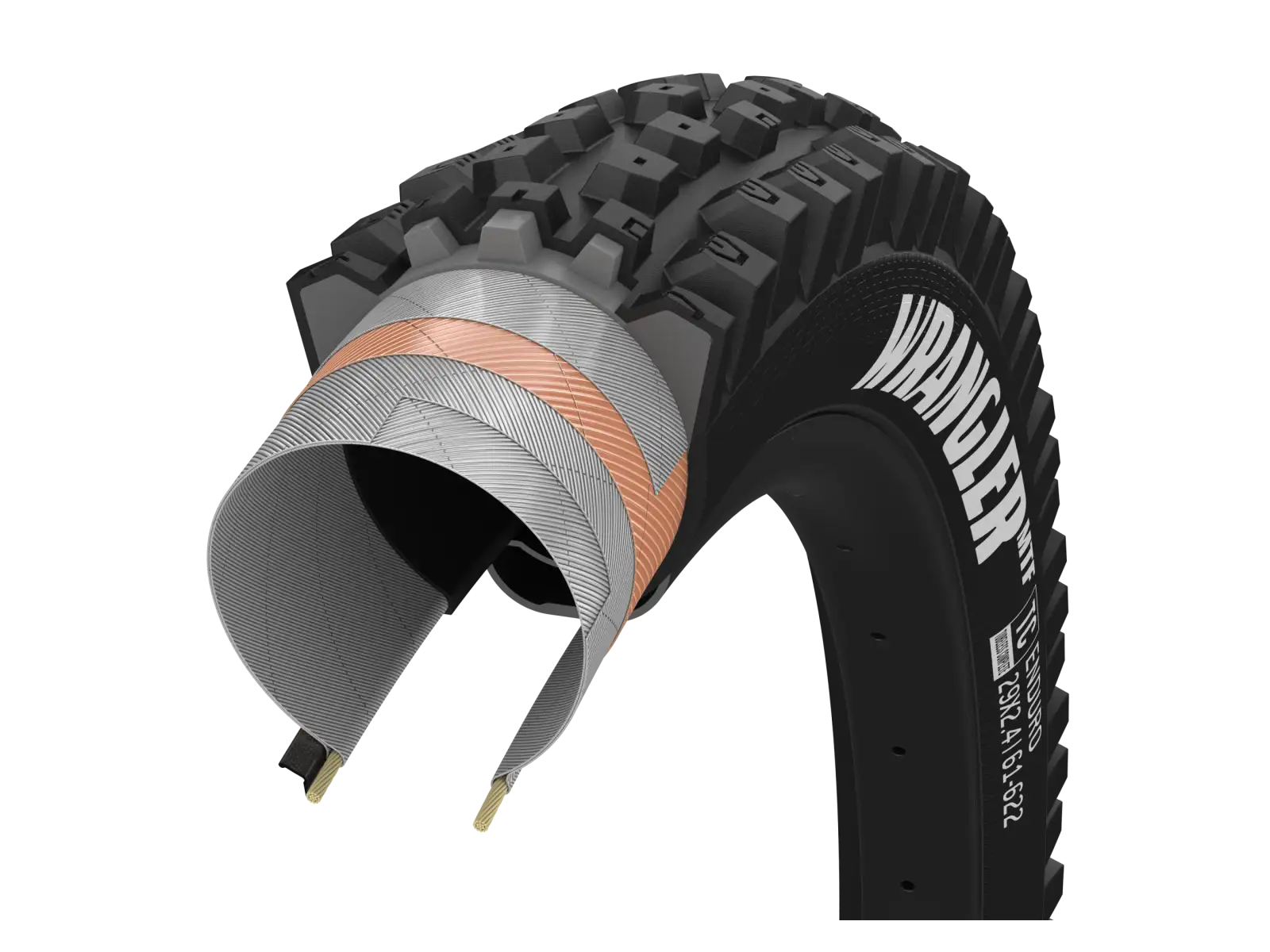 Goodyear Wrangler MTF Enduro Tubeless Complete 29x2,60" MTB plášť kevlar