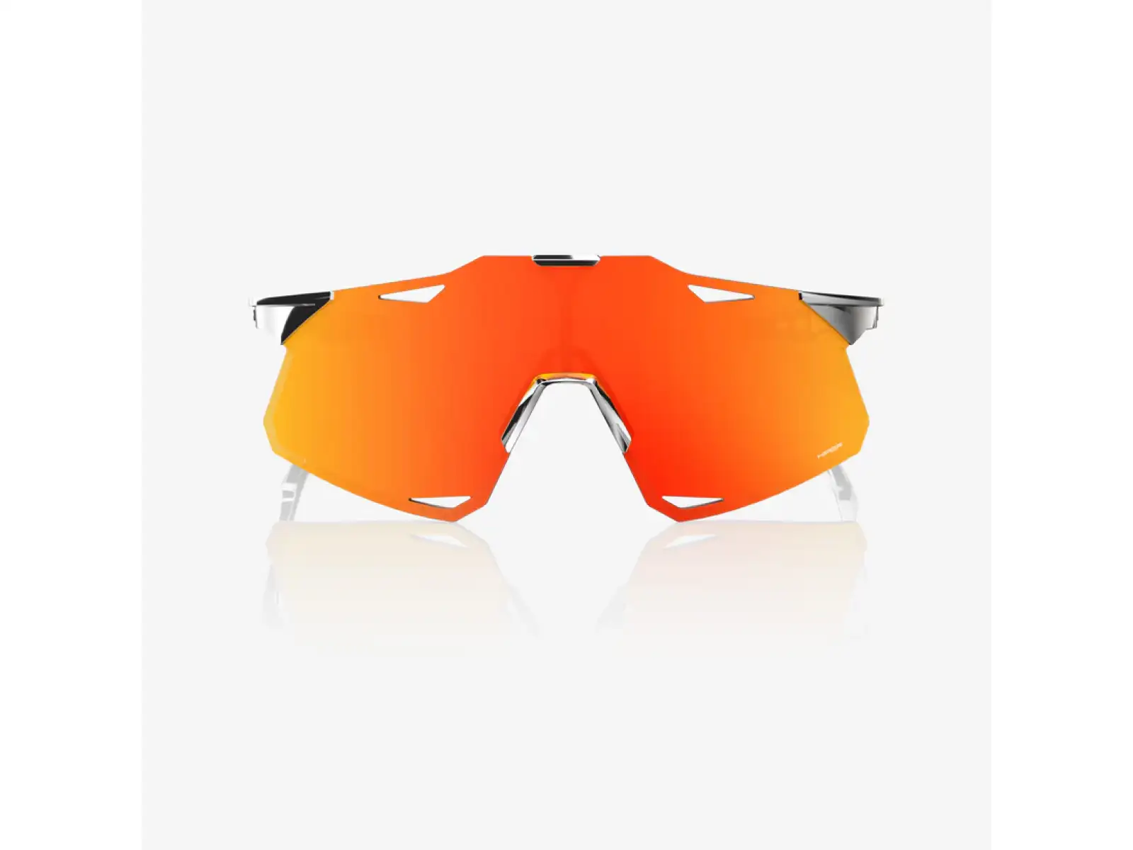 100% Hypercraft brýle Black Chrome/HiPER Red Mirror