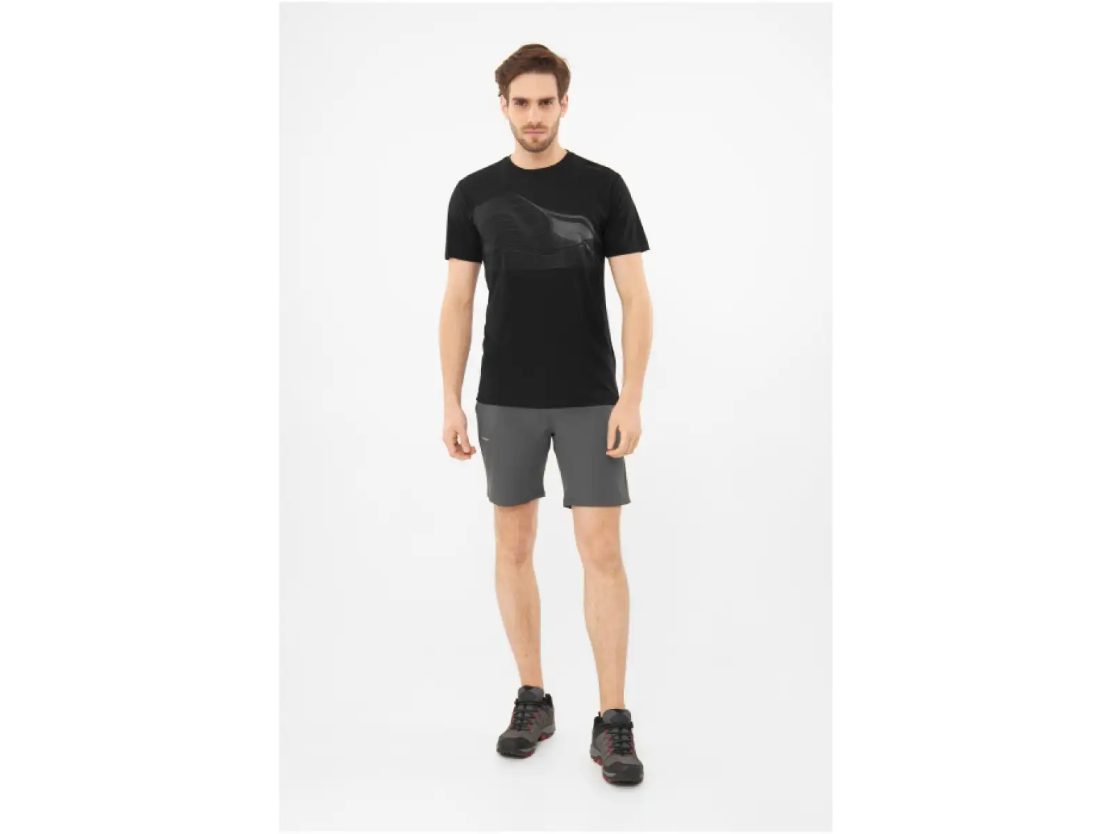 Viking Morain pánské triko krátký rukáv Black