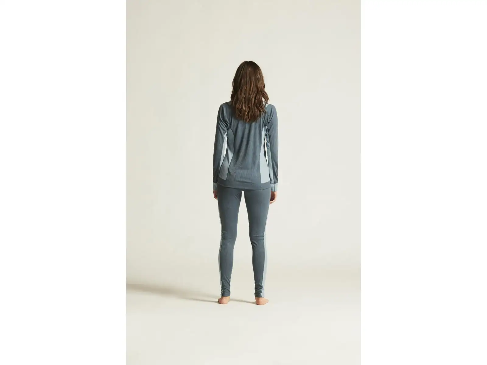 Craft Core Dry Baselayer dámský set triko dlouhý rukáv+kalhoty modrá