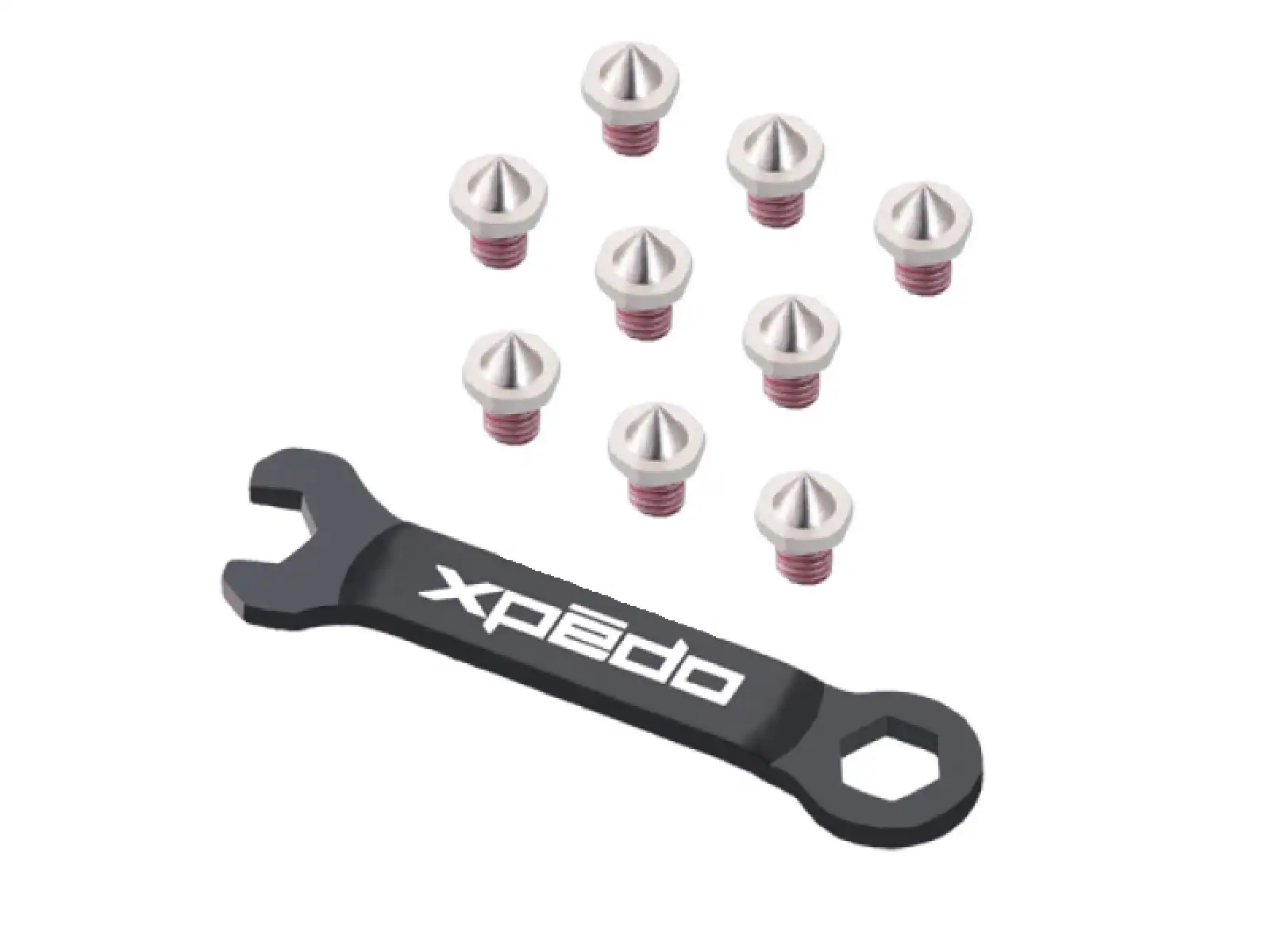 X-pedo Spike sada pinů s klíčem 50 ks
