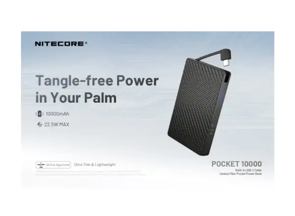 Nitecore výkonná Powerbanka POCKET 10000