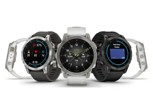 Garmin epix Gen 2 Sapphire Edition chytré hodinky Titanium/White