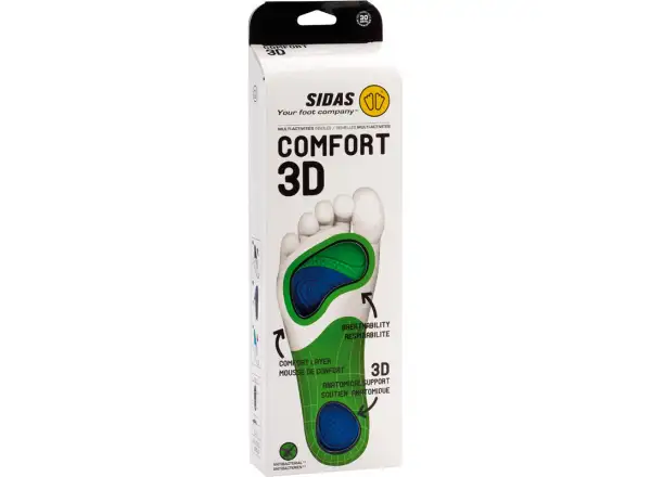 Sidas Comfort 3D vložky do bot střední klenba 1 pár