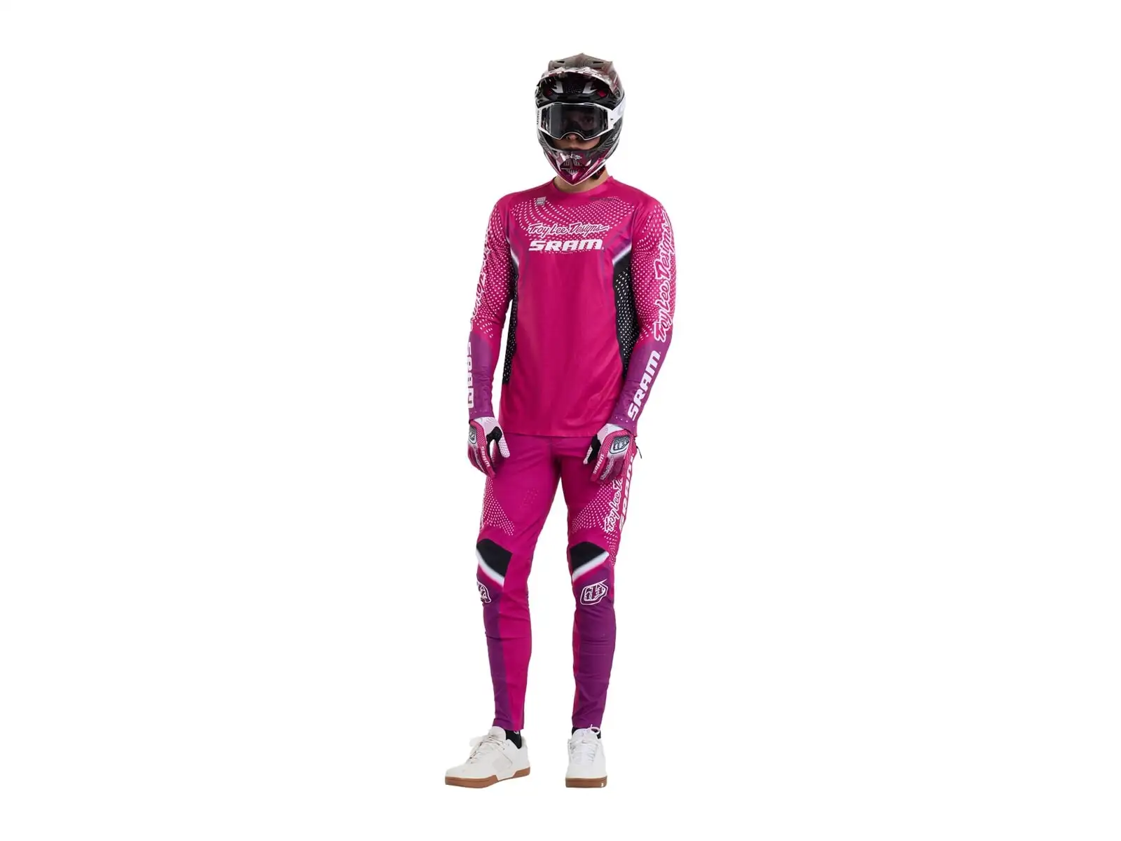 Troy Lee Designs x SRAM Sprint Ultra pánská dres dlouhý rukáv Radioscape Fuchsia