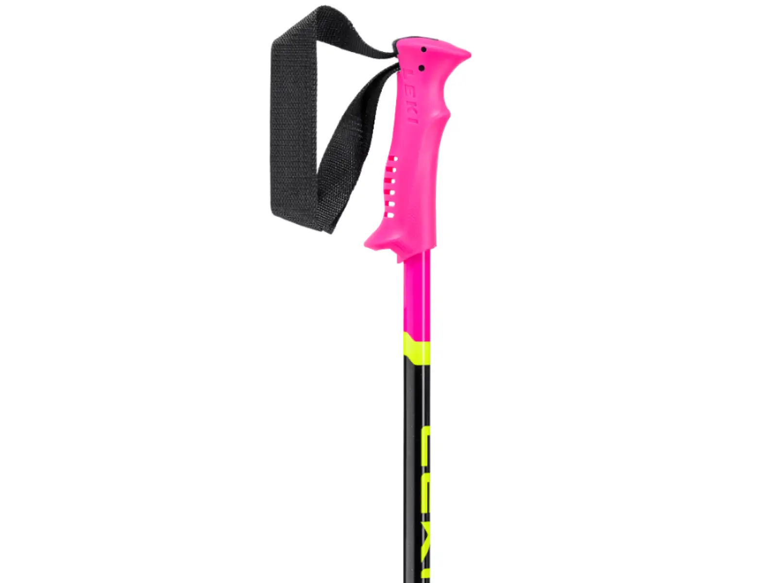 Leki Racing Kids dětské sjezdové hole Neon Pink/Black/Neon Yellow