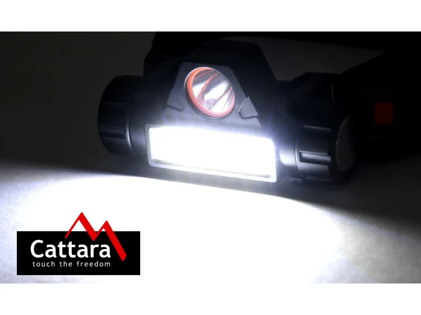 Cattara čelovka 120 lm nabíjecí