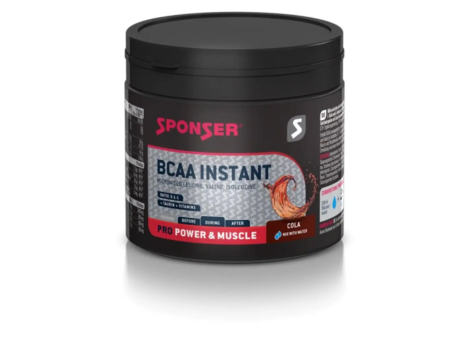 Sponser BCAA Instant 200 g BCAA v prášku Cola