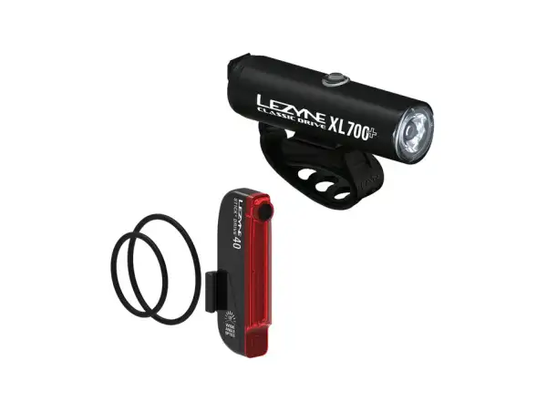 Lezyne Classic Drive XL 700+/ Stick+ Drive sada světel Satin Black/Black