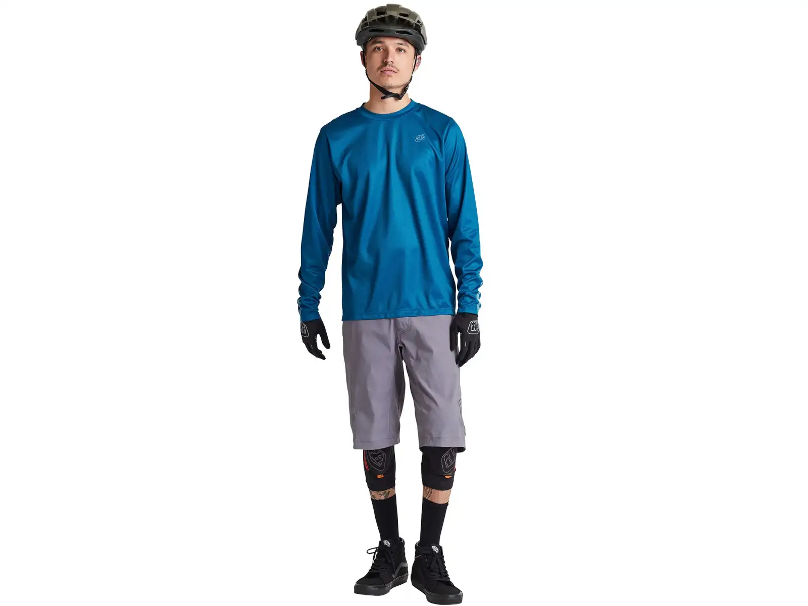 Troy Lee Designs Flowline pánský dres dlouhý rukáv Slate Blue