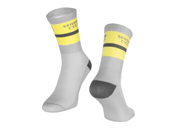 Force Stripe cyklistické ponožky šedá