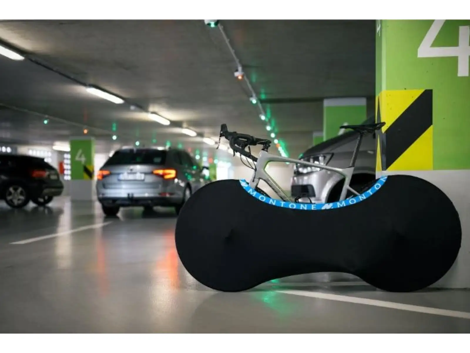 Montone bike mKayak 2.0 obal na kolo pro vnitřní použití modrá/bílá