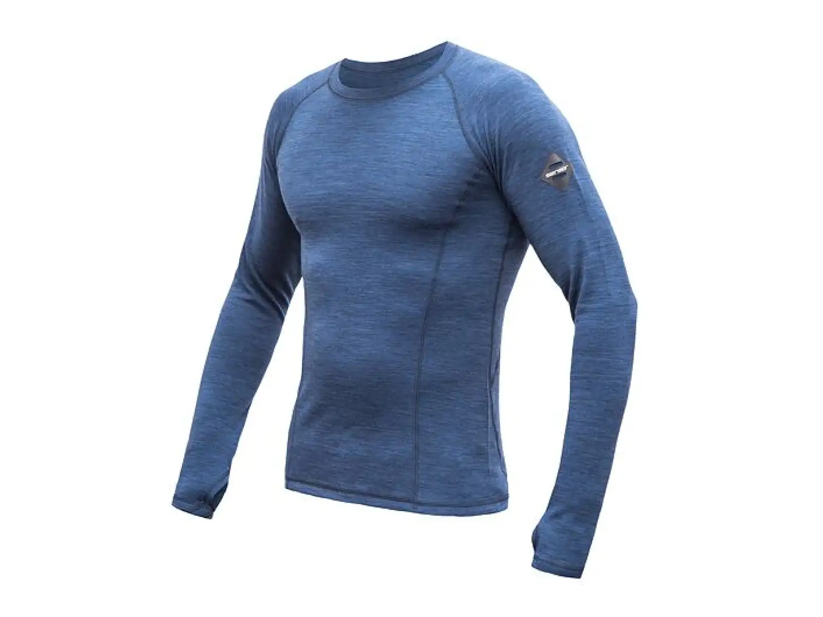 Sensor Merino Bold pánské triko dlouhý rukáv Cool Blue