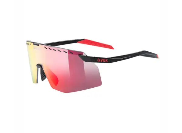 Uvex Pace Stage cyklistické brýle Black matt/Mirror Red