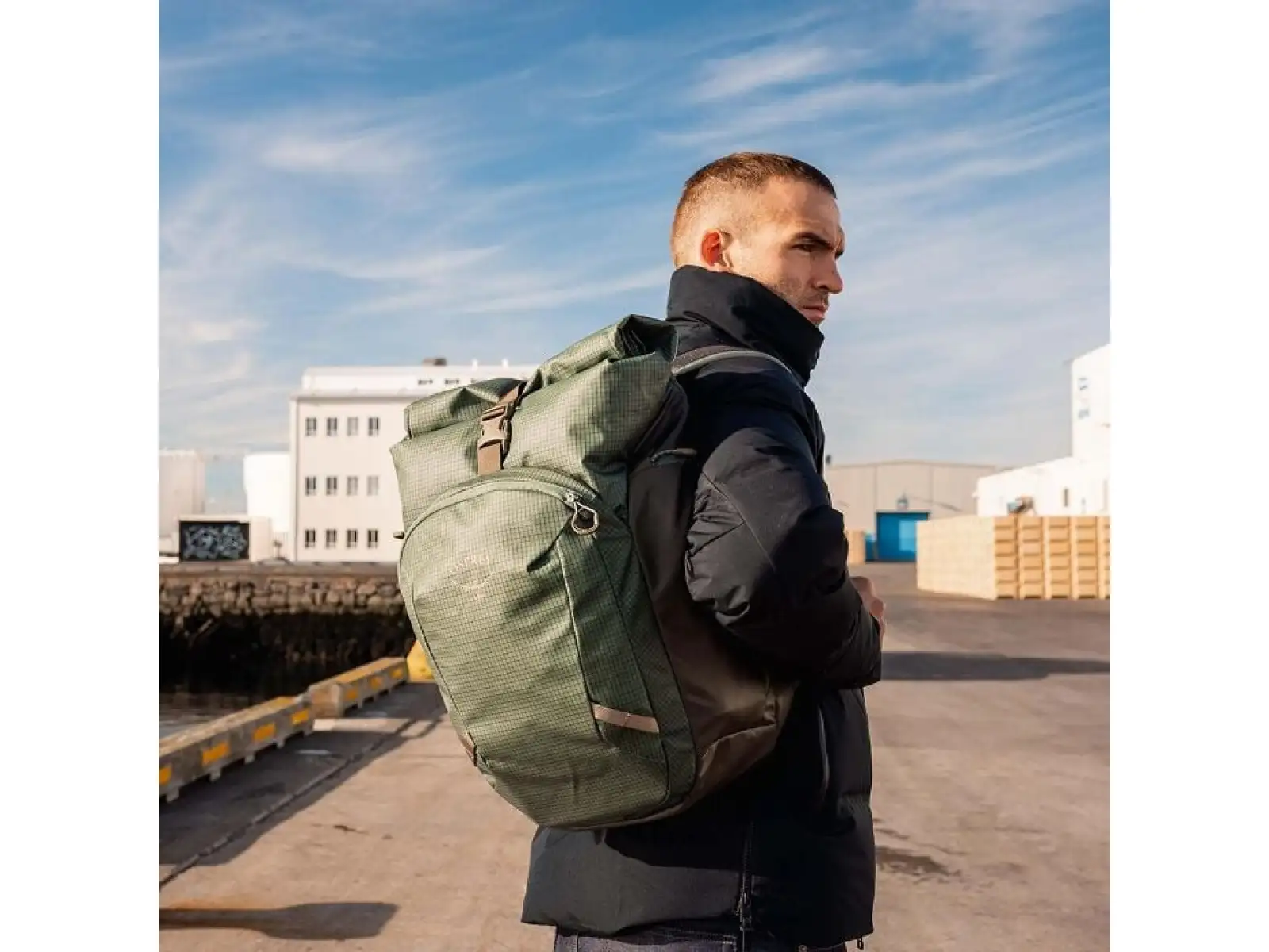 Osprey Transporter Roll Top batoh Raven Black