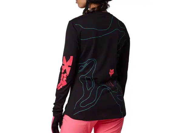 Fox W Ranger Mid Ls Lunar dámský dres dlouhý rukáv Black