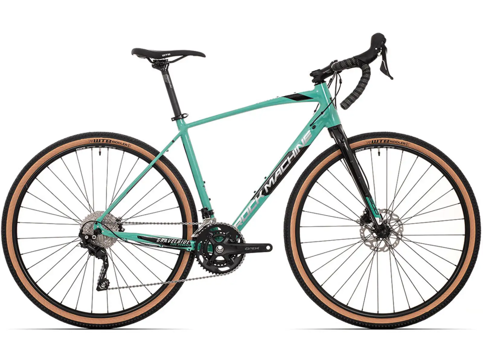 Rock Machine GravelRide 500 gloss light slate/black/silver gravel kolo