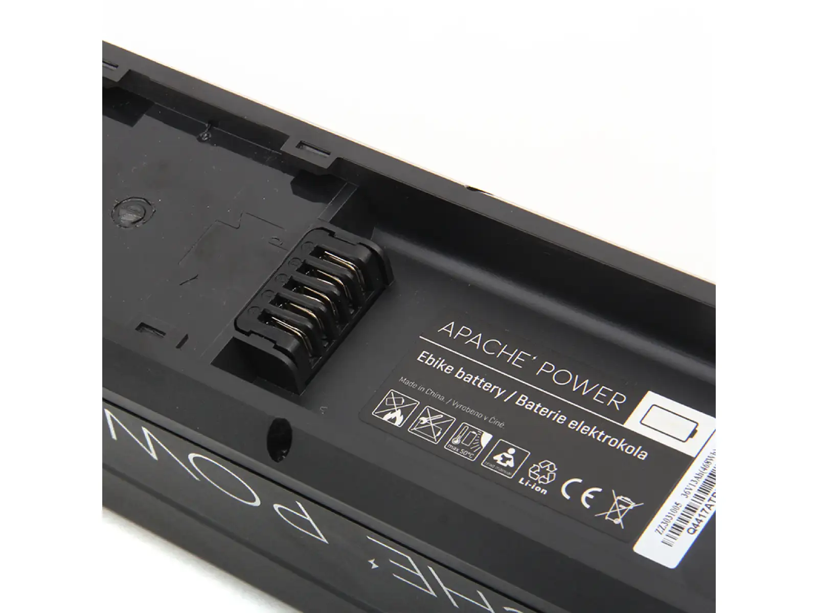 Baterie Apache Power R7 rámová Li-Ion 36V 16 Ah/576 Wh konektor nože