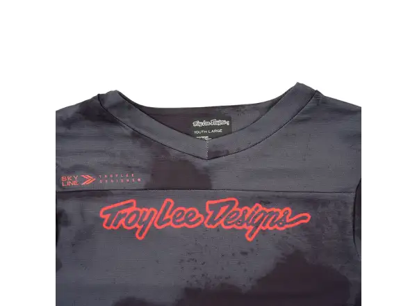 Troy Lee Desings Skyline dětský dres krátký rukáv Flared Carbon