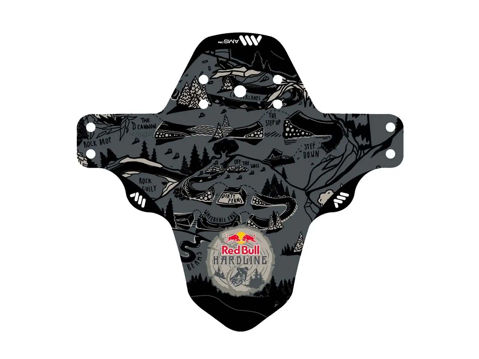 AMS MudGuard blatník na vidlici RedBull/Hardline/Dark Grey