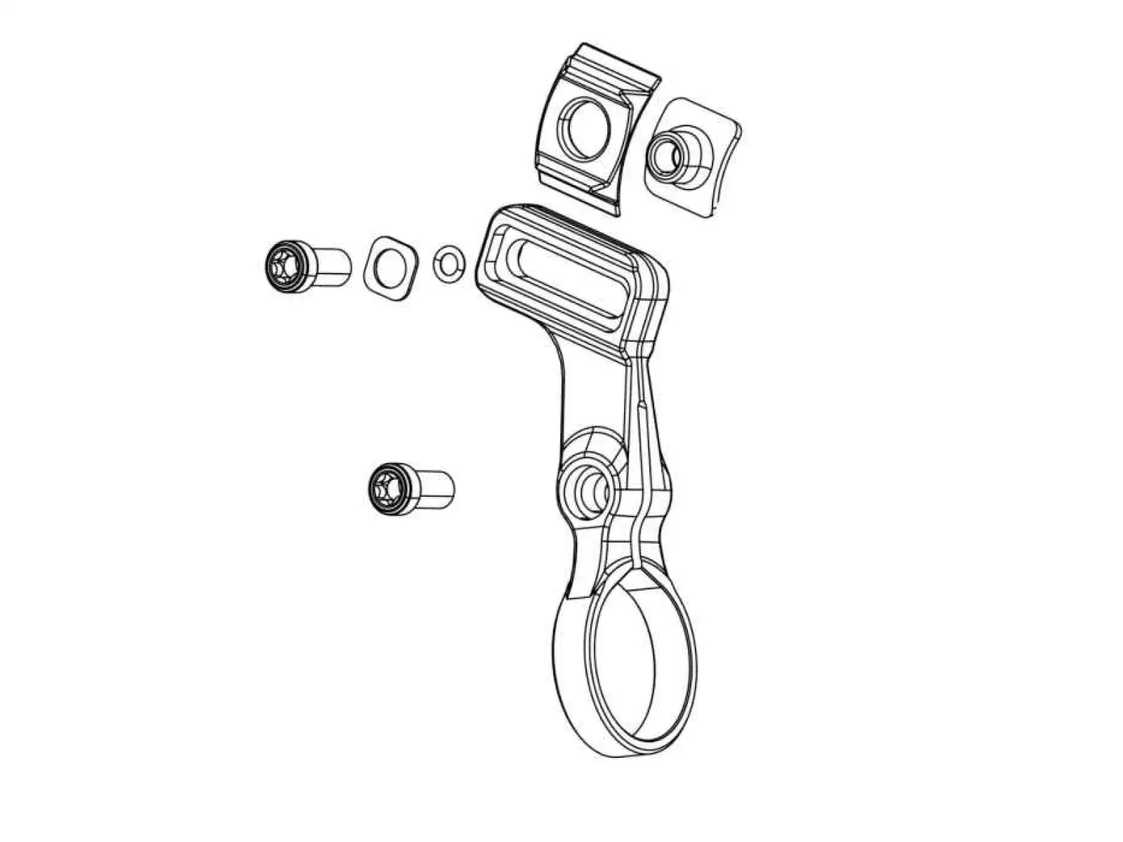Sram POD AXS Bridge Clamp objímka elektronického řazení Matchmaker pravé