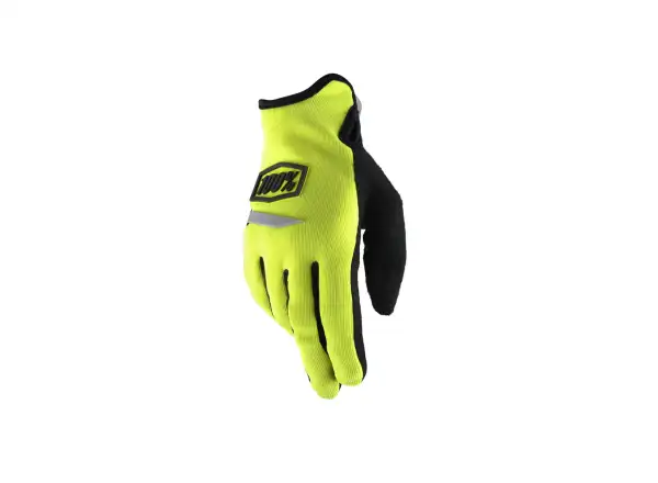 100% Ridecamp dámské rukavice Neon Yellow vel. M
