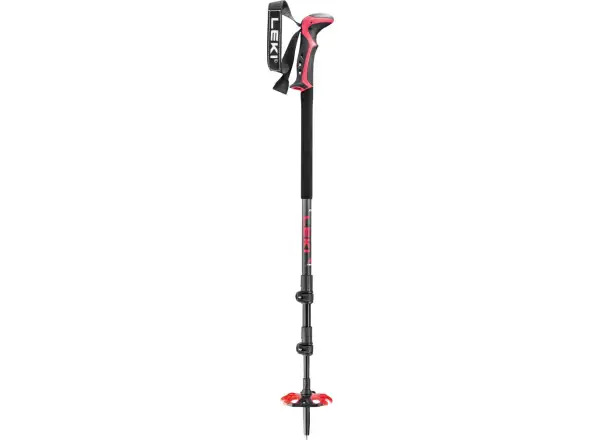 Leki Haute Route 3 skialpové hole Dark anthracite/Dark red/Black