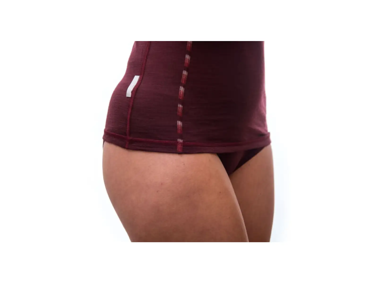 Sensor Merino Air dámské triko dlouhý rukáv Port Red
