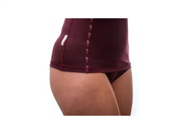 Sensor Merino Air dámské triko dlouhý rukáv Port Red