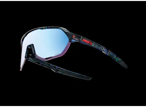 100% S2 HiPER cyklistické brýle Black Holographic/Blue Multilayer Mirror Lens